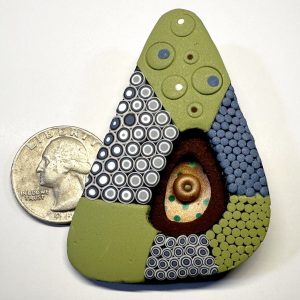 Abstract Green Pendant