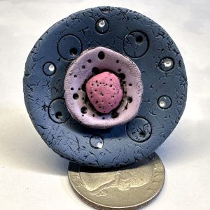 Blue Purple Pink Funky Flower Ring